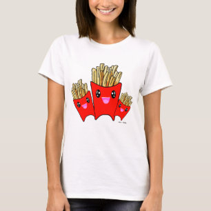 Cute kawaii potato French fries foodie fast food T-Shirt
