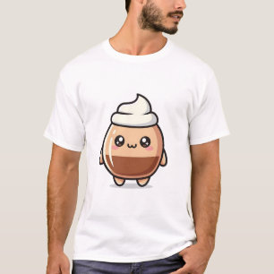 Cute Kawaii Pudding – Adorable Dessert Character T-Shirt
