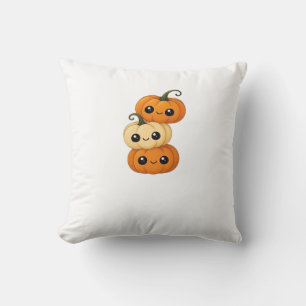 Cute kawaii pumpkin trio Classic T-Shirt.png Cushion