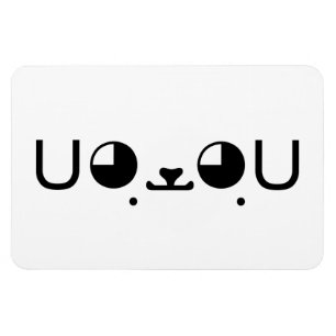 Cute Kawaii Puppy Dog Japanese Kaomoji Emoticon Magnet