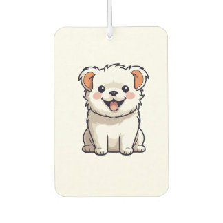 Cute Kawaii Puppy Vinyl Sticker - Adorable Cartoon Car Air Freshener
