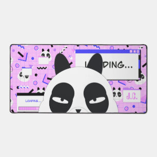 Cute Kawaii Purple Panda Bear Desk Mat