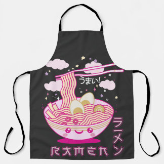 Cute Kawaii Ramen Anime Noodles Ramen Girls, Teens Apron