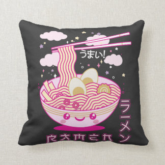 Cute Kawaii Ramen Anime Noodles Ramen Girls, Teens Cushion