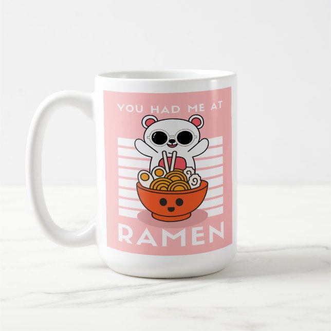 Cute Kawaii Ramen Coffee Mug (Left)