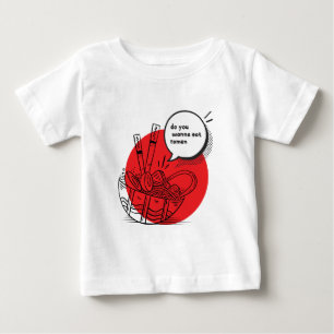 Cute Kawaii Ramen - Funny Japanese Food Baby T-Shirt