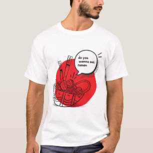 Cute Kawaii Ramen - Funny Japanese Food T-Shirt