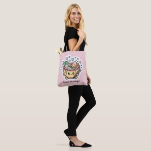 Cute Kawaii Ramen Noodle Bowl Tote Bag - Sweet
