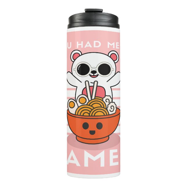 Cute Kawaii Ramen Thermal Tumbler (Front)