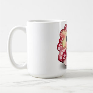 Cute Kawaii Red Mushroom Hedgehog Toadstool Art Coffee Mug