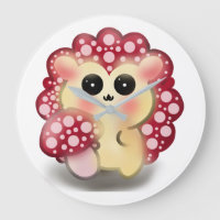 Cute Kawaii Red Mushroom Hedgehog Toadstool Art