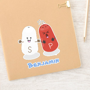 Cute kawaii salt and pepper shakers cartoon