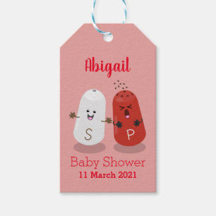 Cute kawaii salt and pepper shakers cartoon  gift tags