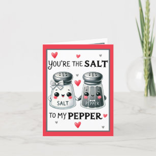 Cute Kawaii Salt and Pepper Thank You Card