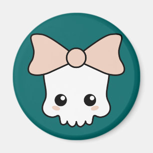 Cute Kawaii Skull Magnet