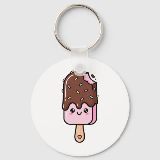 Cute Kawaii Smiling Popsicle Key Ring