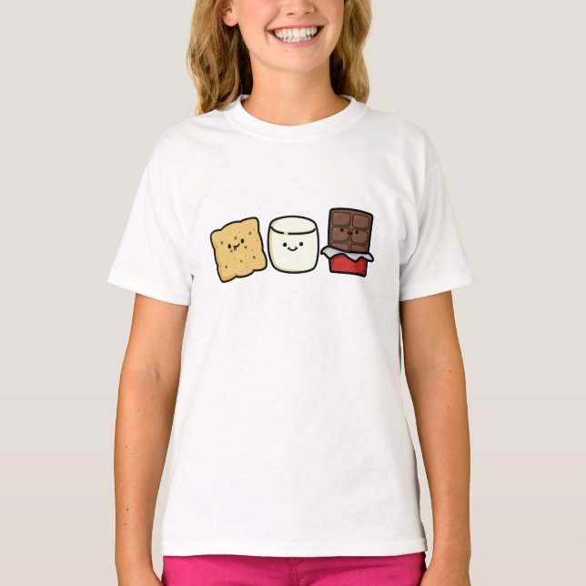 Cute Kawaii Smore Pals T-Shirt (Front)