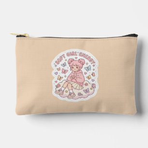 Cute Kawaii Soft Girl Energy Pastel Pink Accessory Pouch
