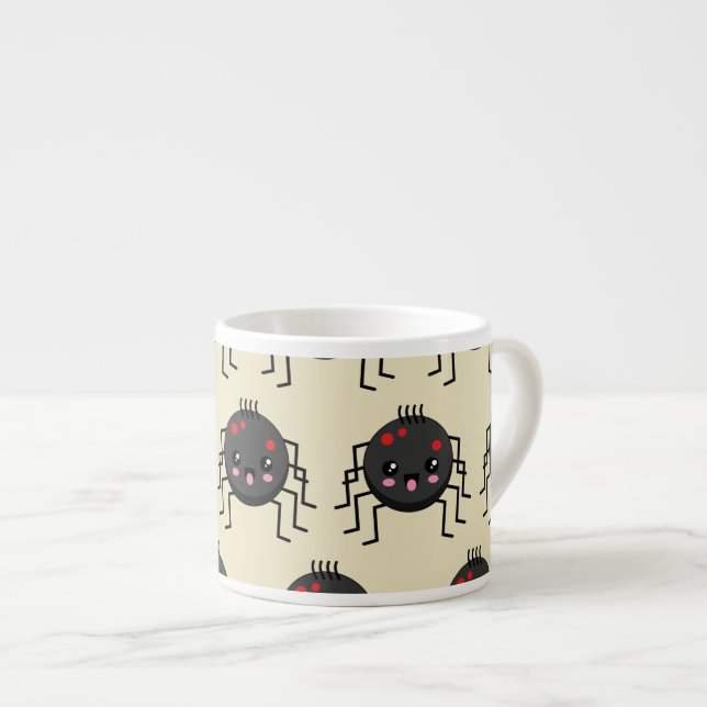 Cute Kawaii Spider Espresso Cup (Front Right)