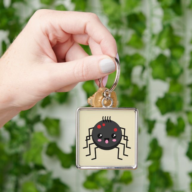 Cute Kawaii Spider Key Ring (Hand)