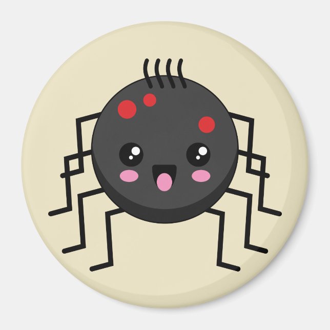 Cute Kawaii Spider Magnet (Front)