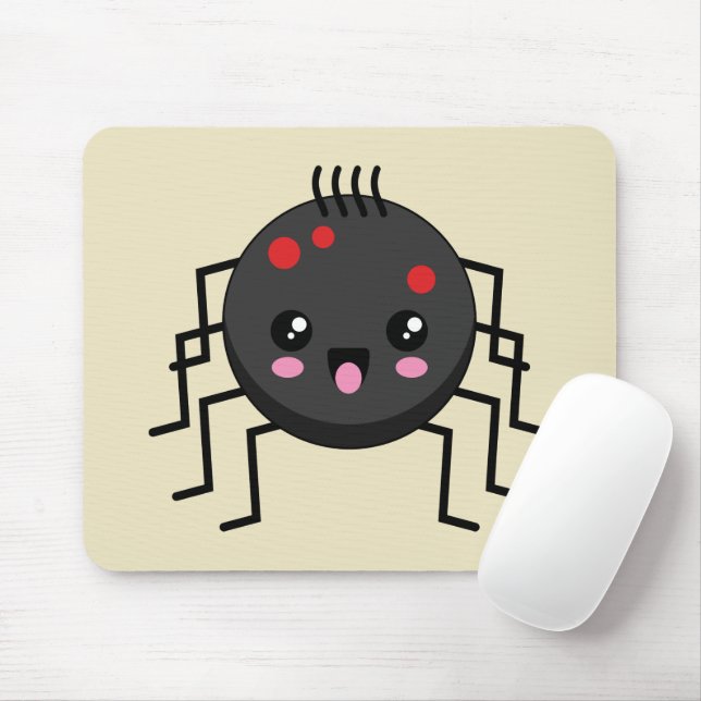 Cute Kawaii Spider Mouse Pad (With Mouse)