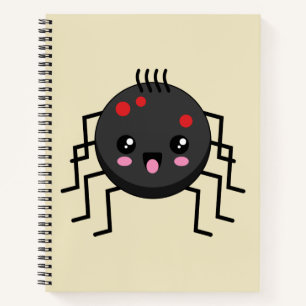 Cute Kawaii Spider Notebook