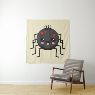 Cute Kawaii Spider Tapestry