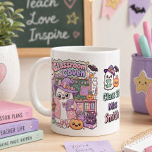 Cute Kawaii Spooky Teacher Ghost Halloween