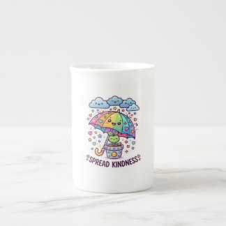 Cute Kawaii Spread Kindness Umbrella Cute Plant St Bone China Mug