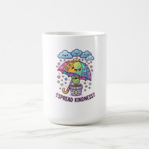 Cute Kawaii Spread Kindness Umbrella Cute Plant St Coffee Mug