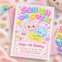Cute Kawaii Squishies Girl Birthday Party