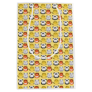 Cute kawaii-style animals gift bag