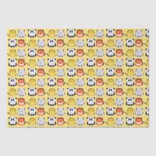 Cute kawaii-style animals tissue paper