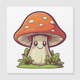 Cute kawaii style, Mushroom foraging