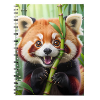 Cute Kawaii style Red Panda with a  Big Smile  Notebook