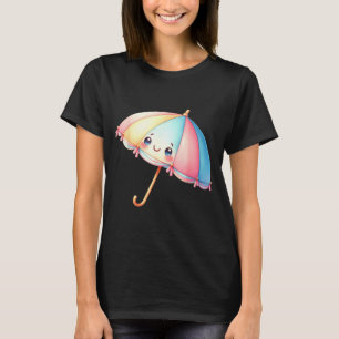 Cute kawaii summer umbrella pastel aesthetic beach T-Shirt