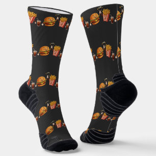 Cute Kawaii Sushi Friends Characters Illustration Socks
