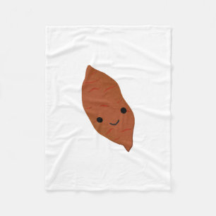 Cute Kawaii Sweet Potato Fleece Blanket