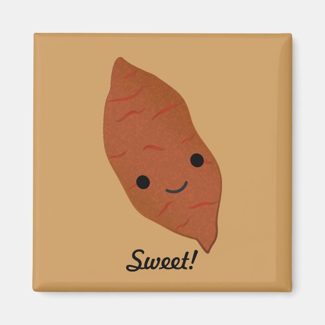 Cute Kawaii Sweet Potato Magnet (Front)