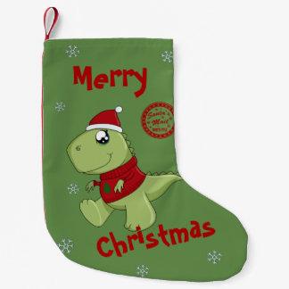 Cute Kawaii T-Rex - Chrismtas Small Christmas Stocking