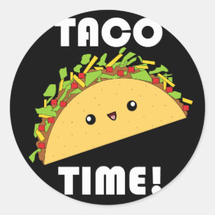 Cute kawaii Taco Time! stickers