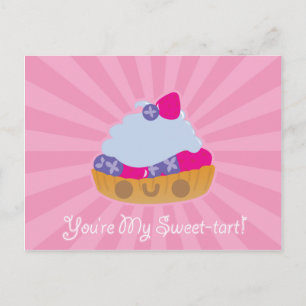 Cute Kawaii Tart Postcard