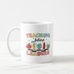 Cute Kawaii Teaching Future Leaders Retro Teacher Coffee Mug