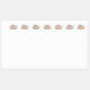 Cute Kawaii Thank You For Shopping Small Cat Paste