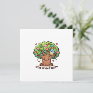 Cute Kawaii The Giving Tree Heart Leaves Kindness Menu