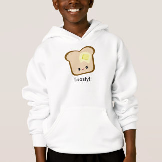 Cute Kawaii Toasty! Toast and Butter kids hoodie