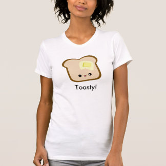 Cute kawaii Toasty! Toast and Butter ladies petite T-Shirt