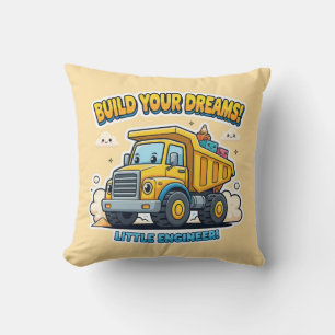 Cute Kawaii Truck - Build Your Dreams Cushion