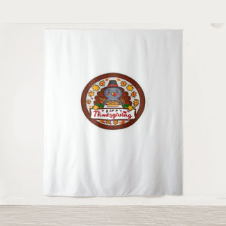 Cute Kawaii Turkey - Happy Thanksgiving Classic T- Tapestry